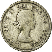 Coin, Canada, Elizabeth II, 25 Cents, 1955, Royal Canadian Mint, Ottawa