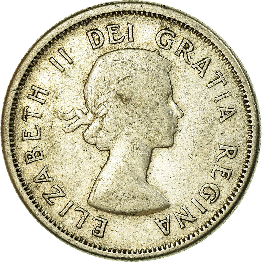 Monnaie, Canada, Elizabeth II, 25 Cents, 1958, Royal Canadian Mint, Ottawa, B