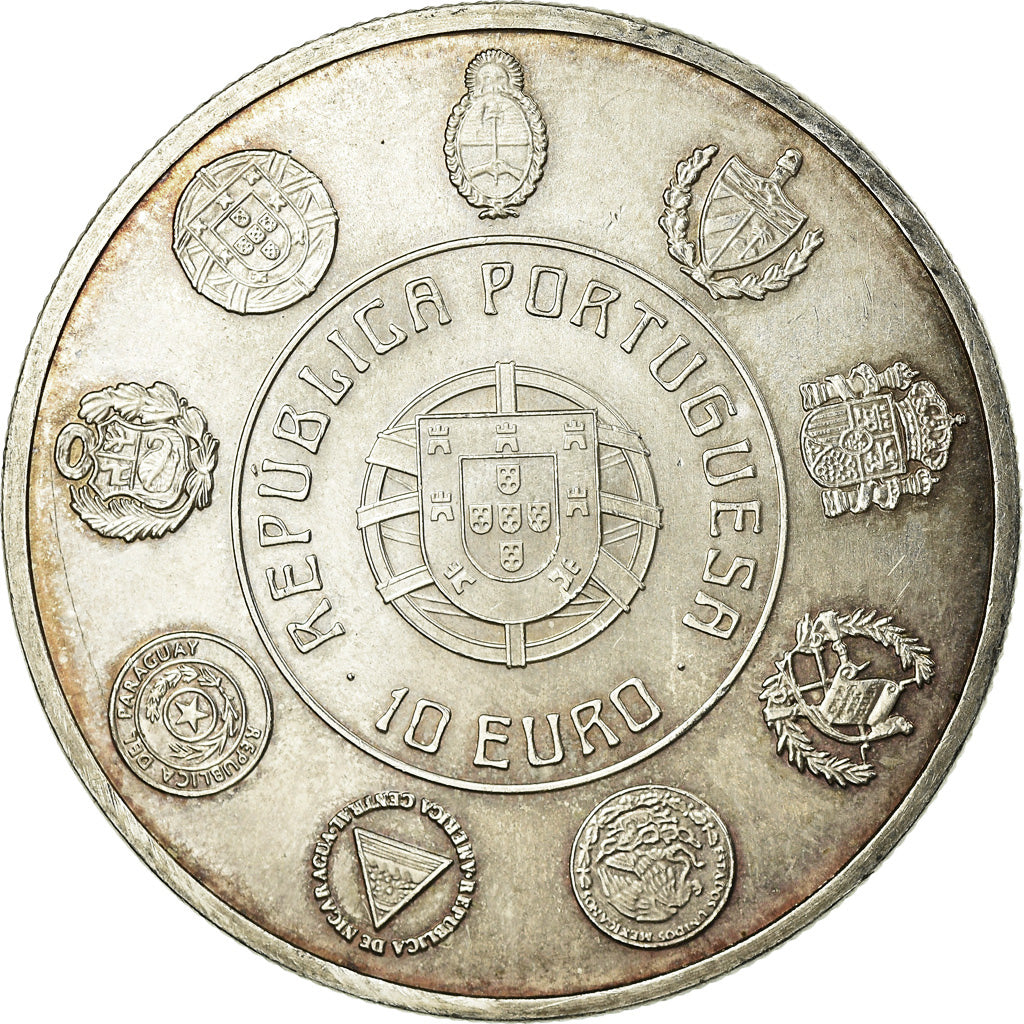 Portugal, 10 Euro, 2010, AU(55-58), Silver, KM:803