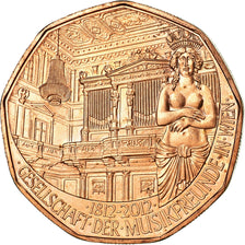 Austria, 5 Euro, 2012, SPL-, Rame, KM:3206
