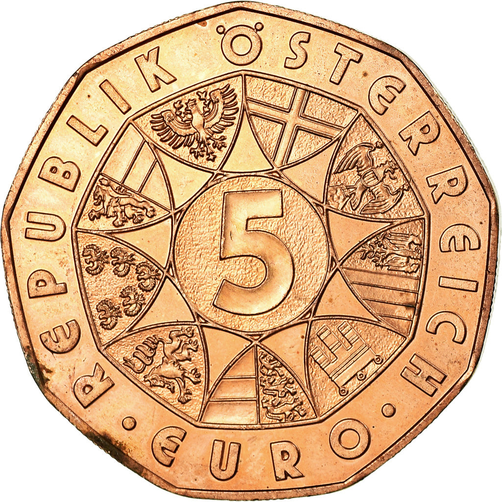 Austria, 5 Euro, 2012, SPL-, Rame, KM:3206