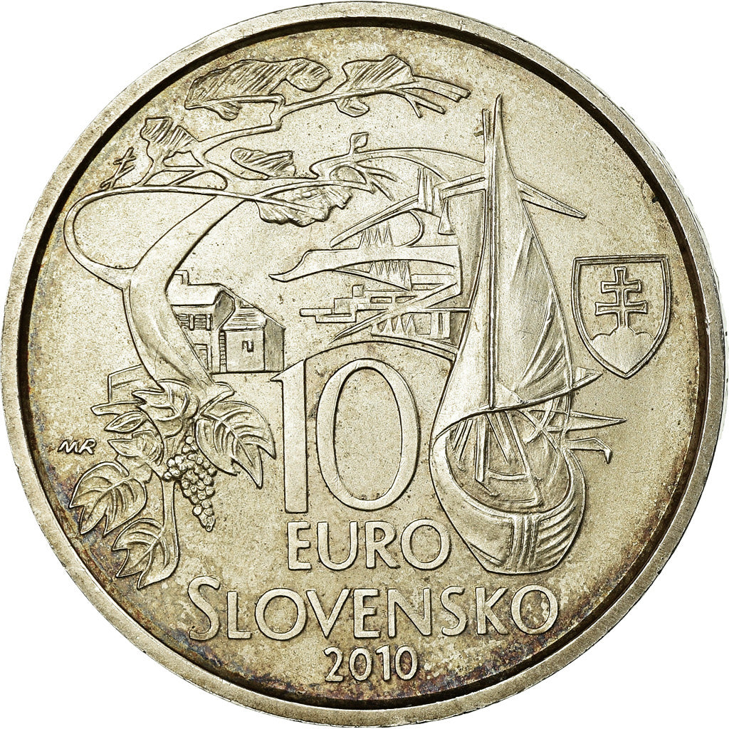 Slovacchia, 10 Euro, 2010, SPL-, Argento, KM:111