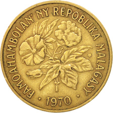 Monnaie, Madagascar, 20 Francs, 4 Ariary, 1970, Paris, TTB+, Aluminum-Bronze