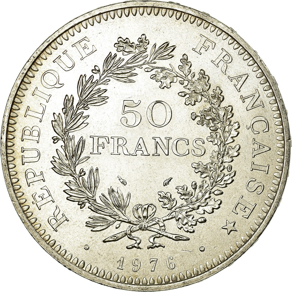 Monnaie, France, Hercule, 50 Francs, 1976, Paris, SUP, Argent, Gadoury:882
