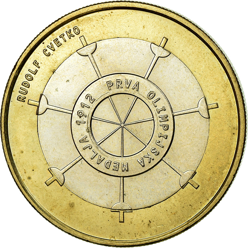 Slowenien, 3 Euro, 2012, SS, Bi-Metallic, KM:109