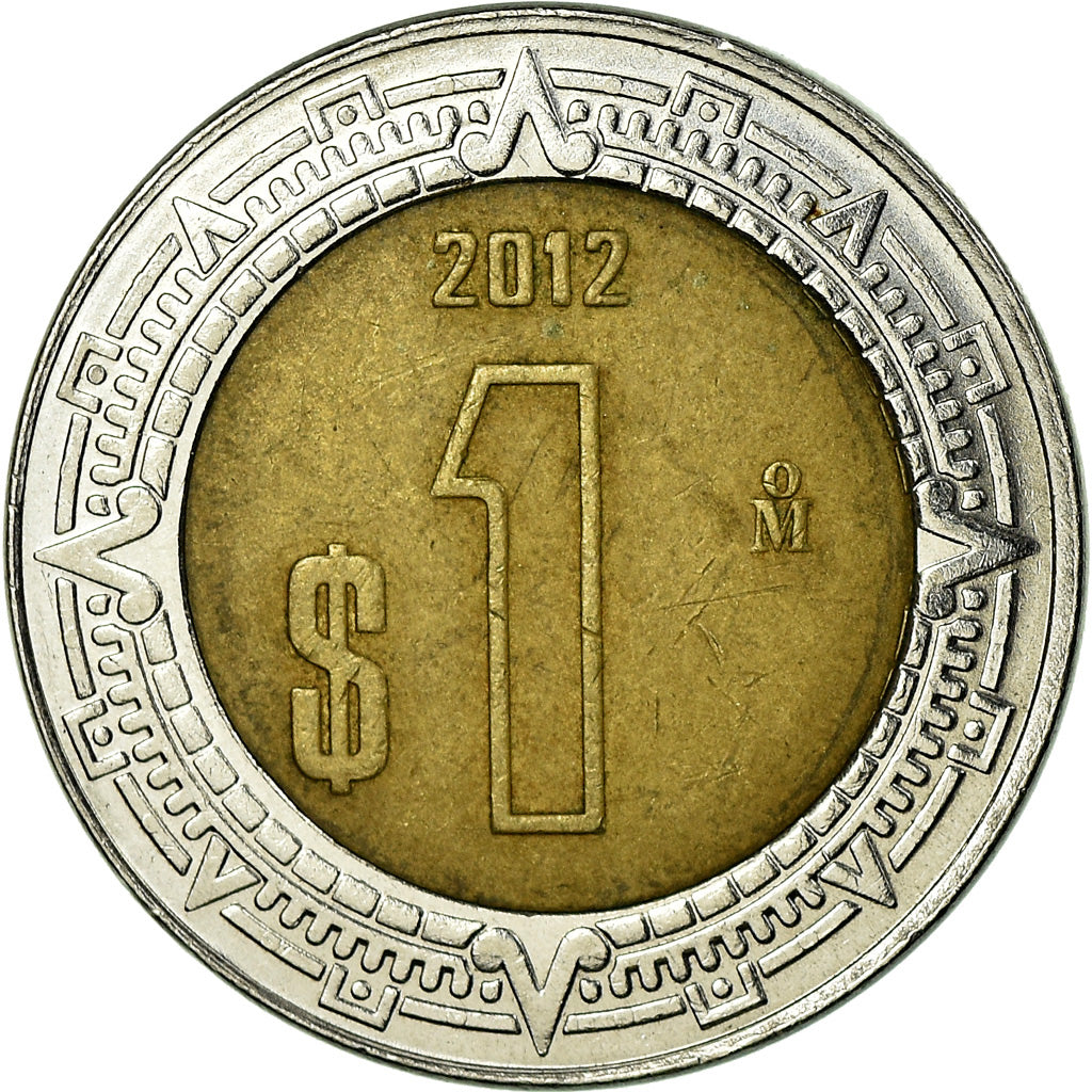 Coin, Mexico, Peso, 2012, Mexico City, EF(40-45), Bi-Metallic, KM:603