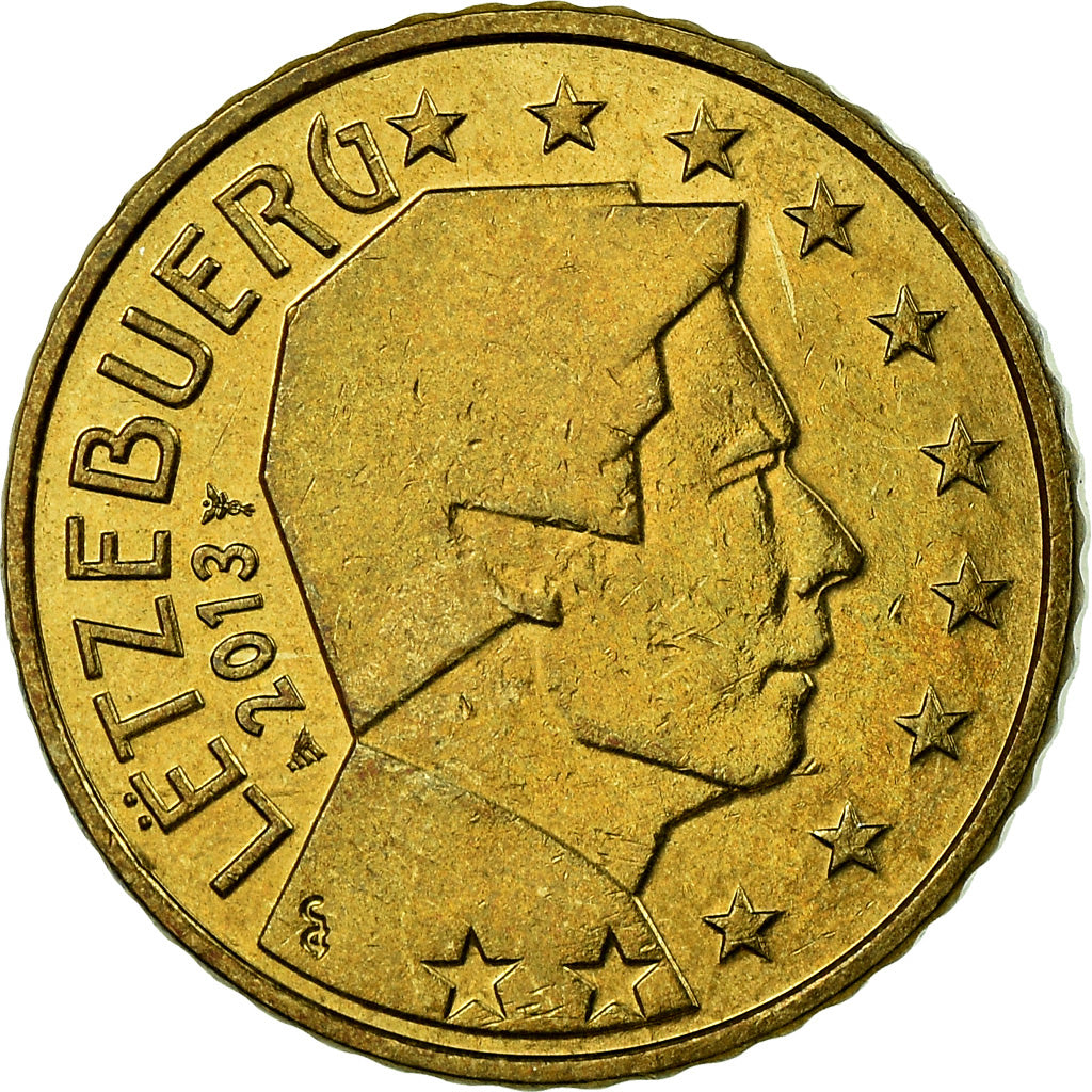 Luxemburgo, 50 Euro Cent, 2013, EF(40-45), Latão