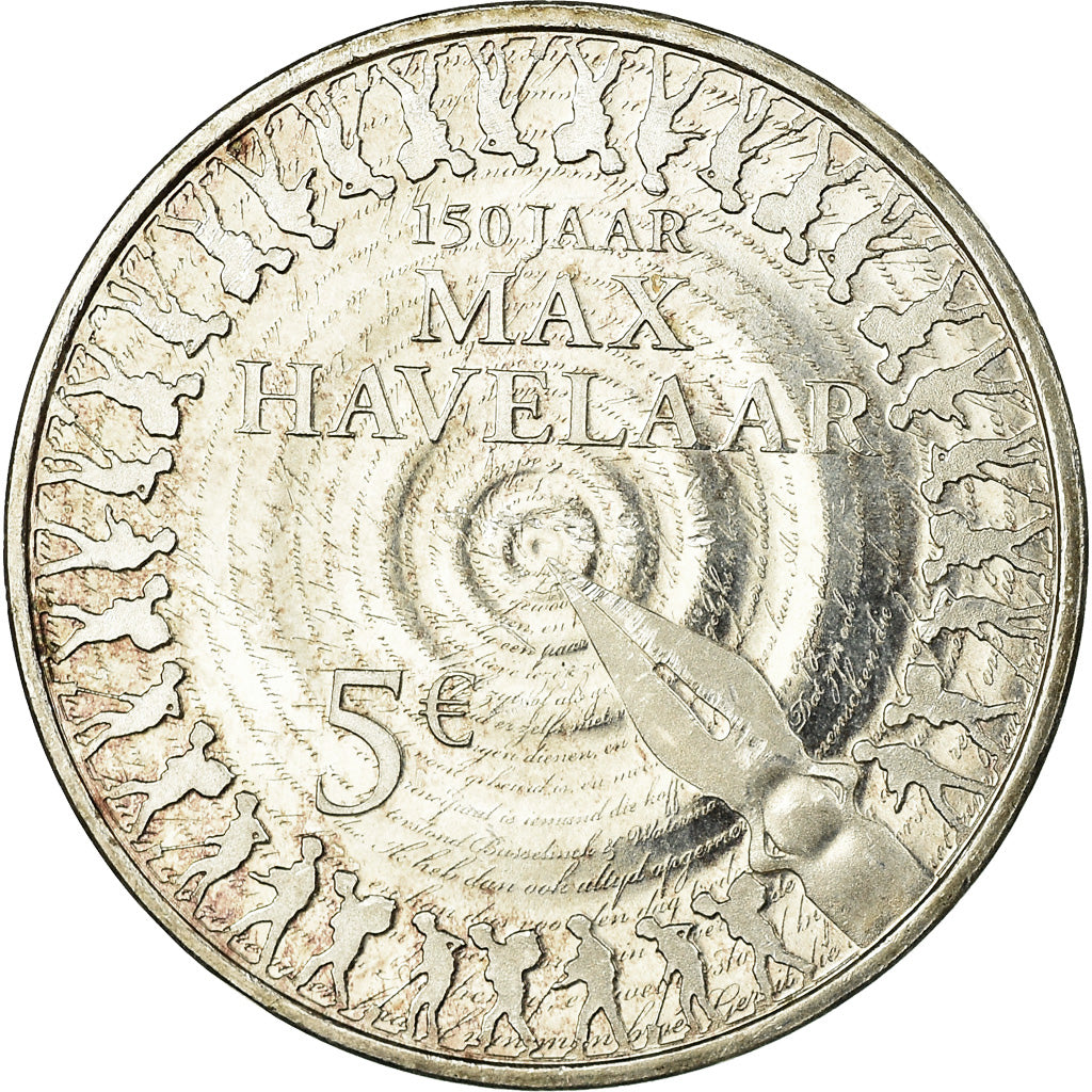 Niederlande, 5 Euro, Max Havelaar, 2010, SS, Silver Plated Copper, KM:294a