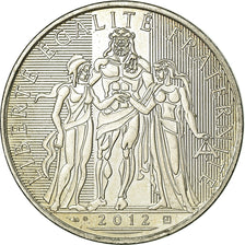 France, 10 Euro, 2012, AU(55-58), Silver, Gadoury:EU 516, KM:2073