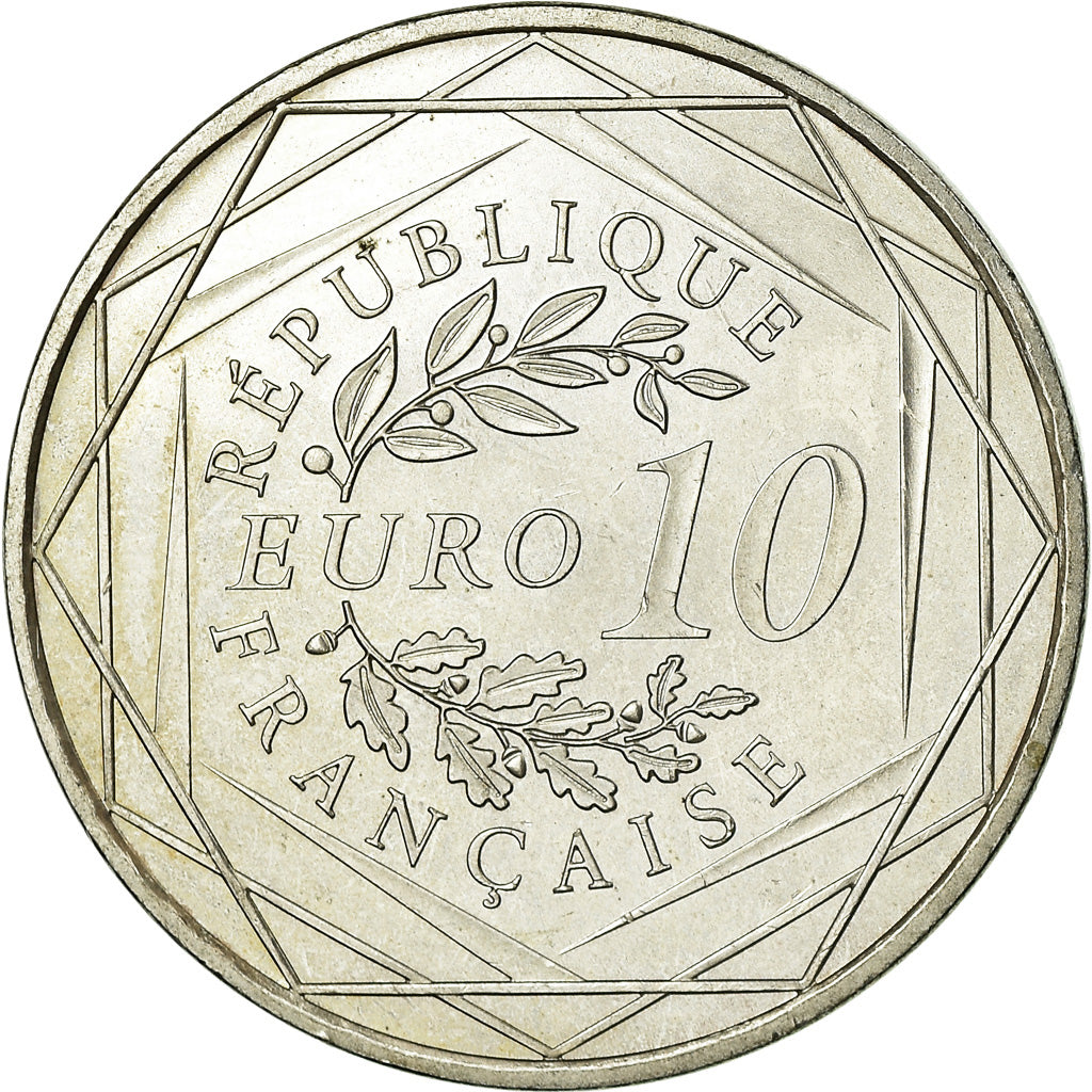 France, 10 Euro, Hercule, 2012, AU(55-58), Silver, Gadoury:EU 516, KM:2073