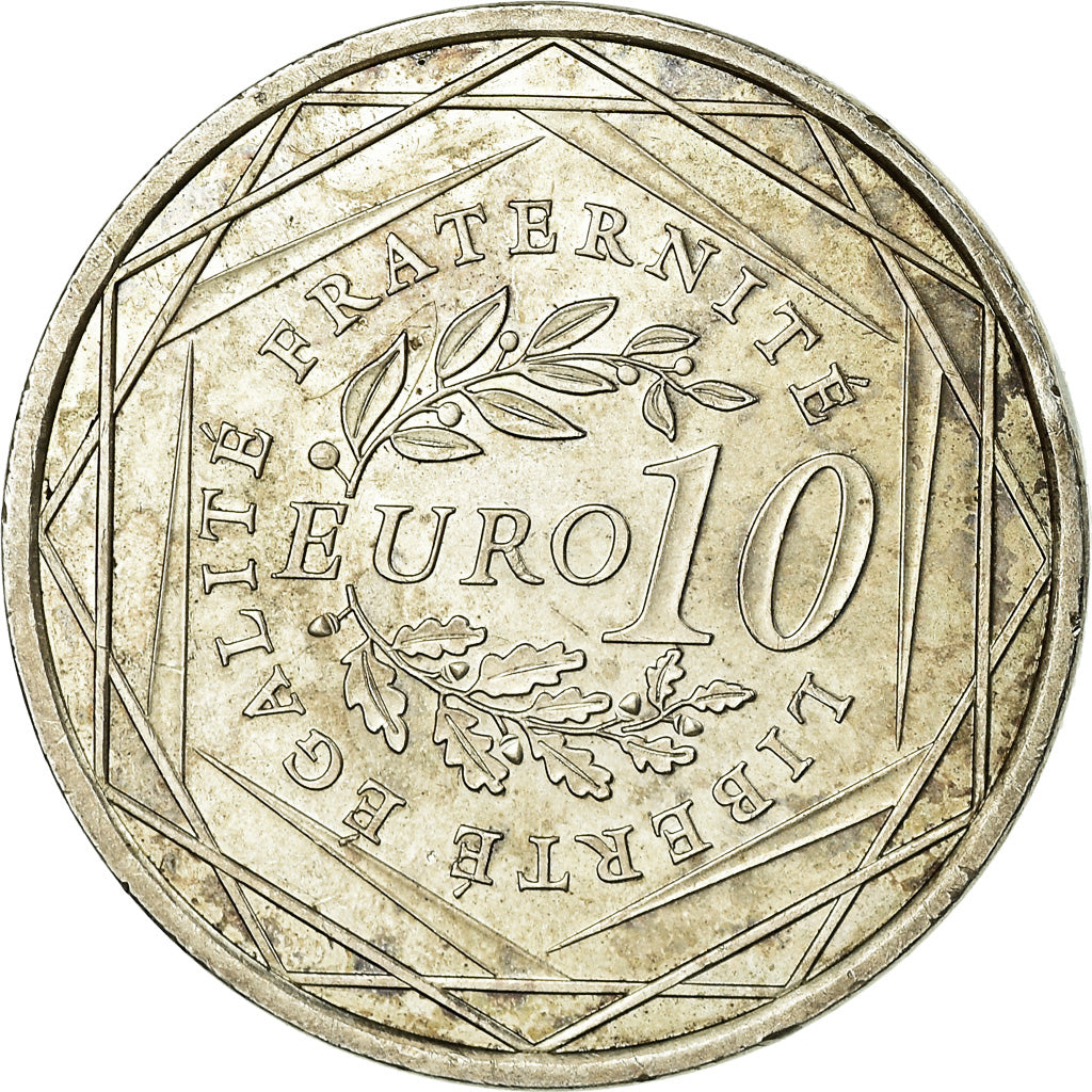 France, 10 Euro, Semeuse, 2009, EF(40-45), Silver, KM:1580