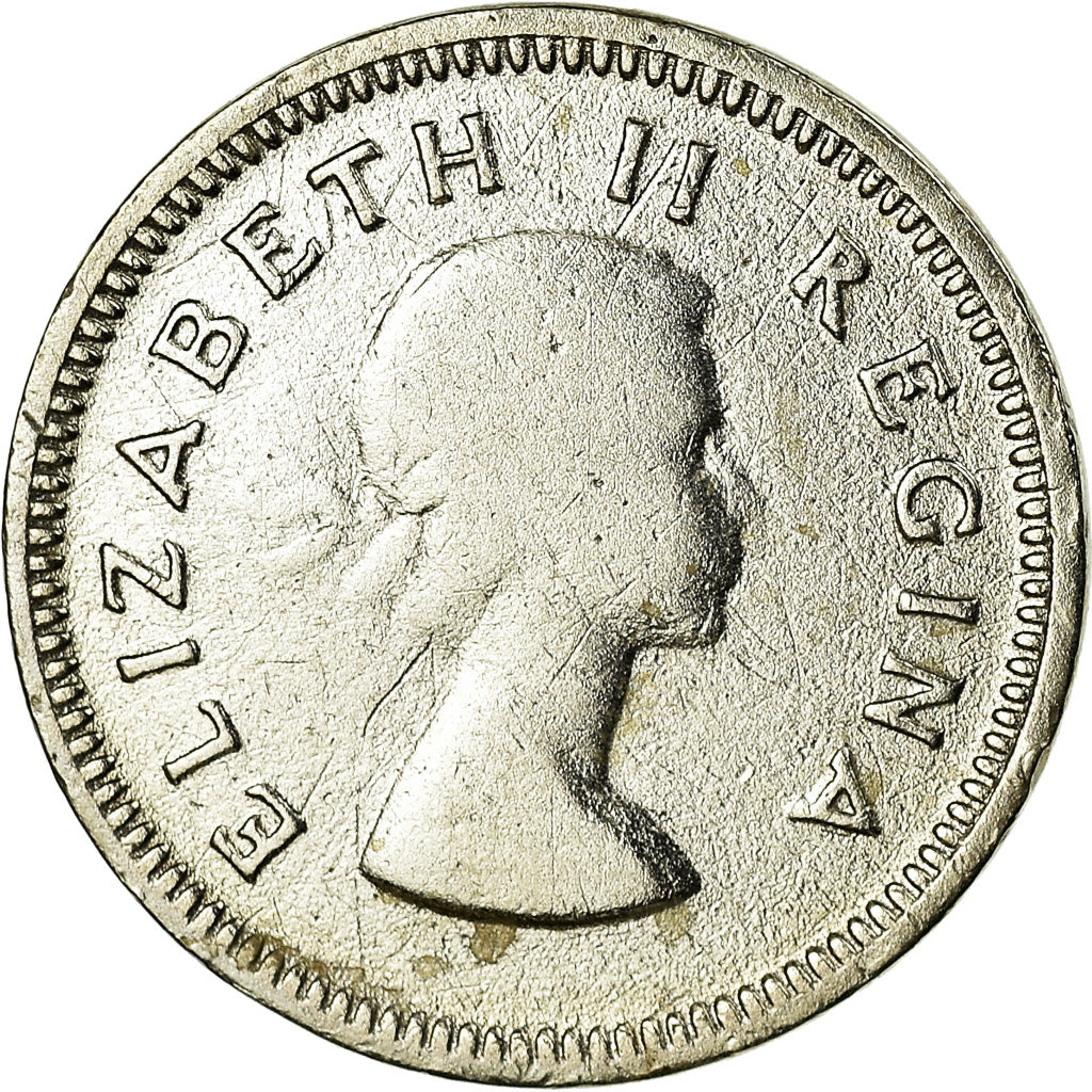 Coin, South Africa, Elizabeth II, 3 Pence, 1953, AU(55-58), Silver, KM:47