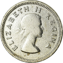 Coin, South Africa, Elizabeth II, 3 Pence, 1953, AU(55-58), Silver, KM:47