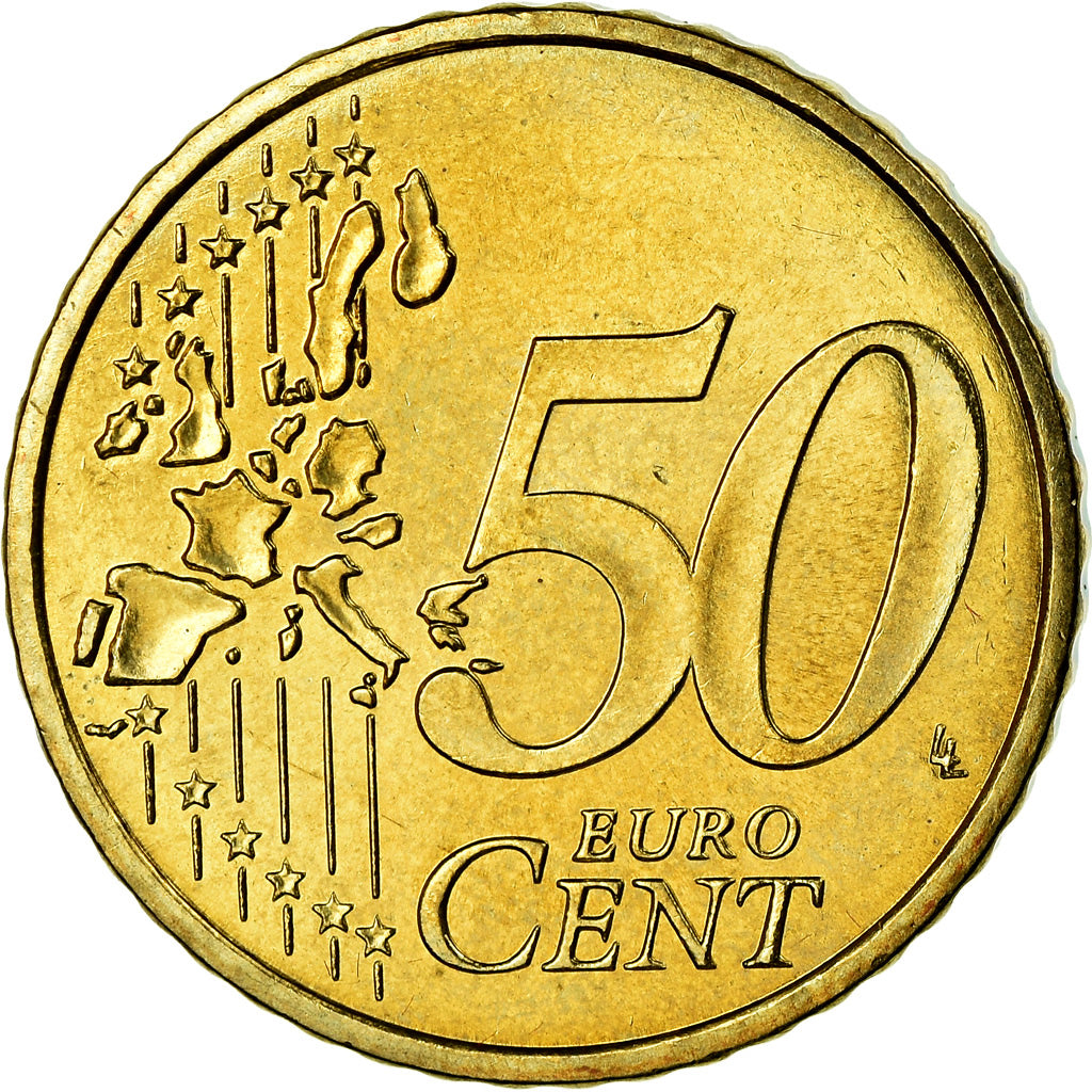 Monaco, 50 Euro Cent, 2003, SPL, Ottone, KM:172