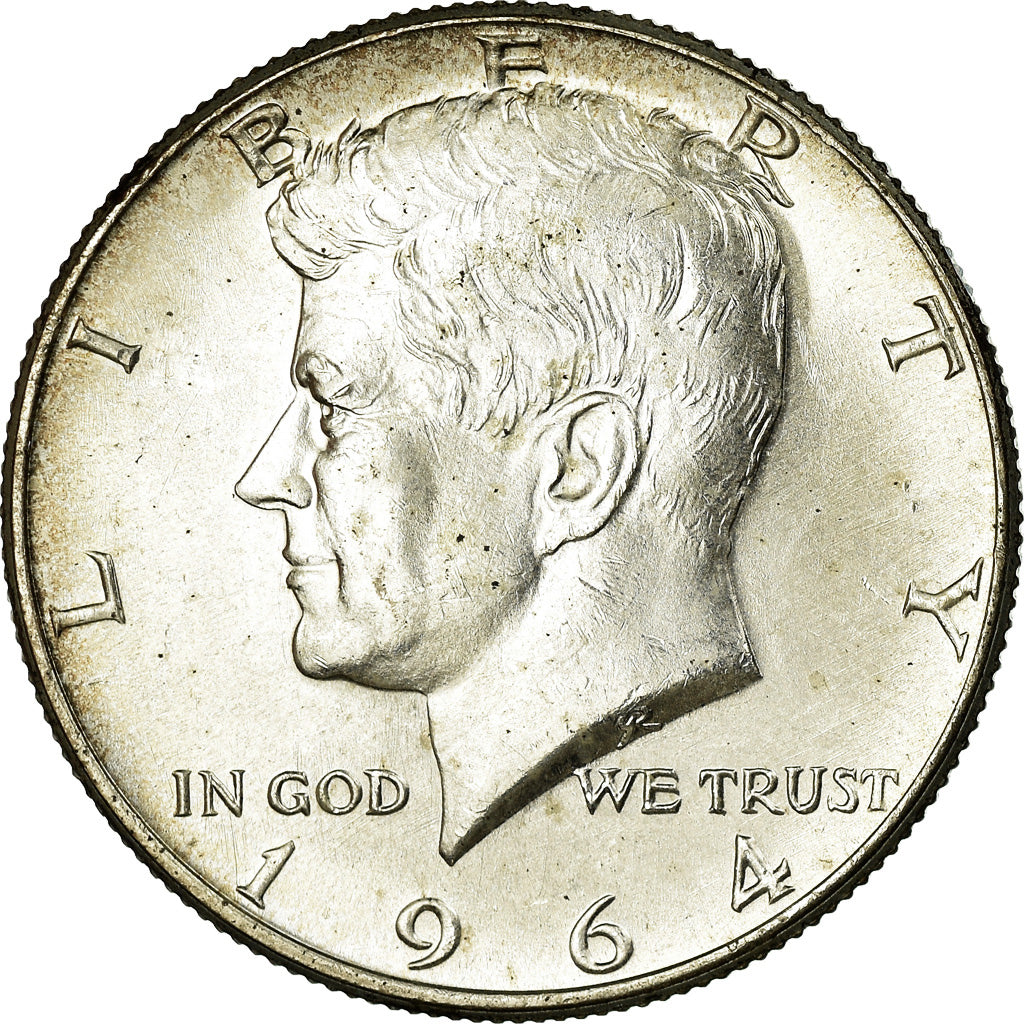 Moneta, Stati Uniti, Kennedy Half Dollar, Half Dollar, 1964, U.S. Mint