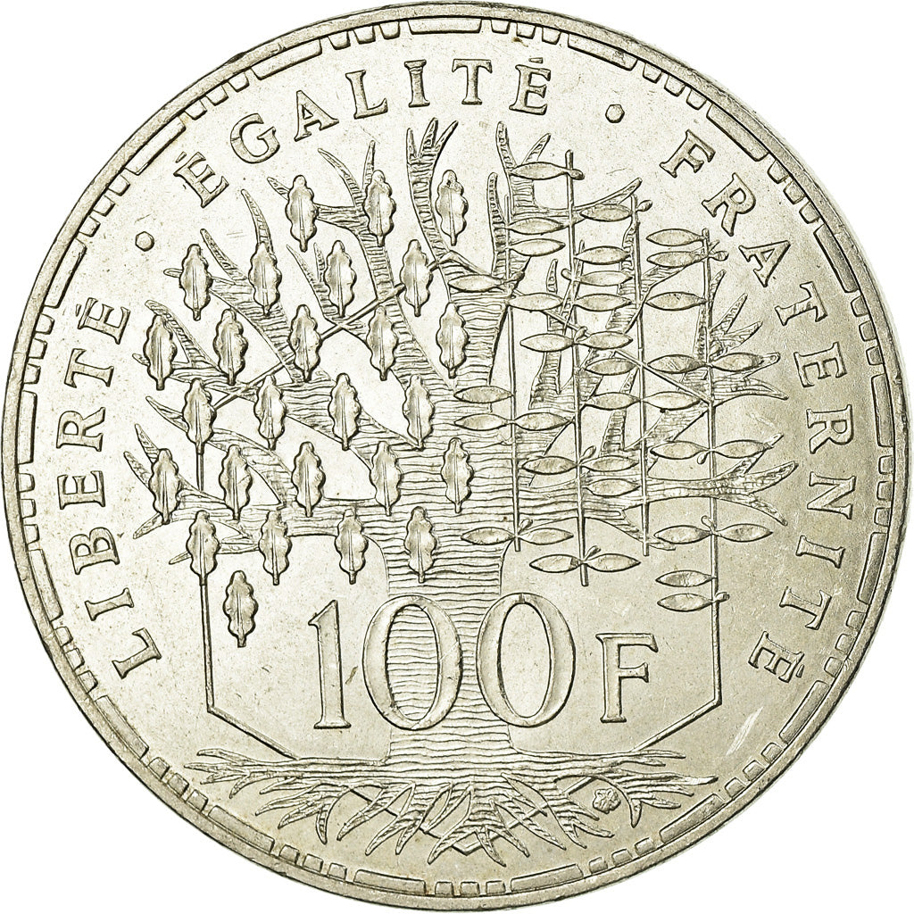 Coin, France, Panthéon, 100 Francs, 1985, Paris, EF(40-45), Silver, KM:951.1