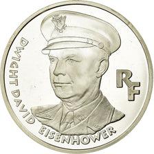 Moneta, Francia, Dwight D.  Eisenhower, 100 Francs, 1994, BE, FDC, Argento