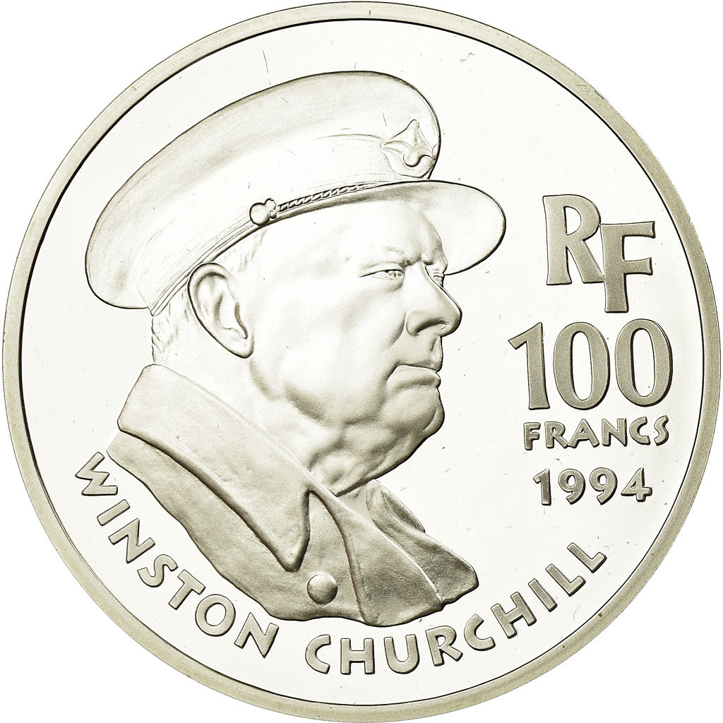 Monnaie, France, Churchill, 100 Francs, 1994, BE, FDC, Argent, Gadoury:C81