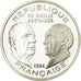 Coin, France, De Gaulle - Adenauer, 100 Francs, 1994, BE, MS(65-70), Silver