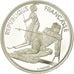 Coin, France, Slalom skiers, 100 Francs, 1990, BE, MS(65-70), Silver, KM:984