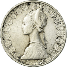 Coin, Italy, 500 Lire, 1960, Rome, VF(30-35), Silver, KM:98