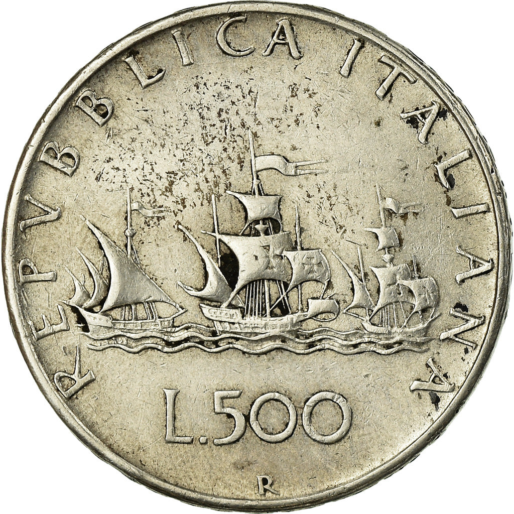 Coin, Italy, 500 Lire, 1960, Rome, VF(30-35), Silver, KM:98