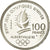 Coin, France, Patinage de vitesse, 100 Francs, 1990, BE, MS(65-70), Silver