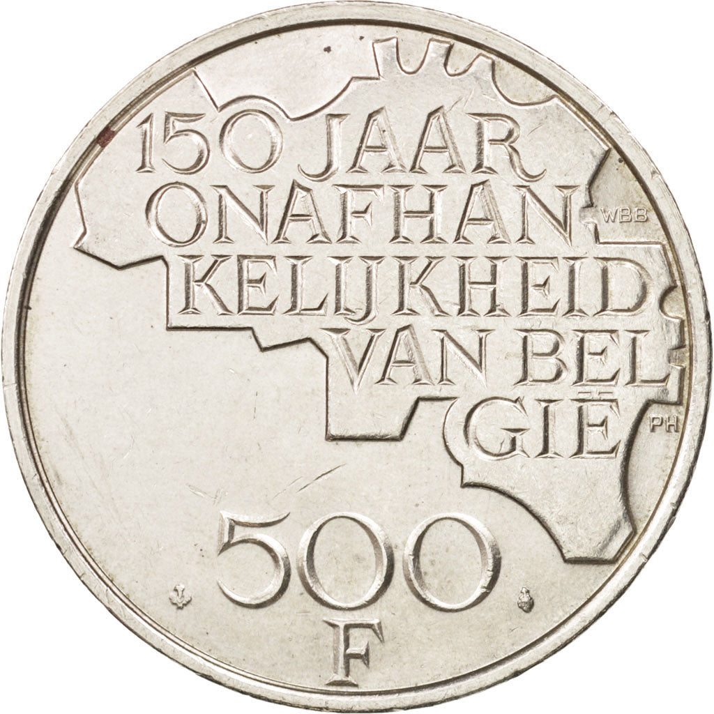 Belgique,500 Francs,500 Frank,1980, Brussels,TTB+,Silver Clad Copper,KM 162