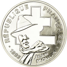 Monnaie, France, Jean Moulin, 100 Francs, 1993, BE, FDC, Argent, Gadoury:C 39