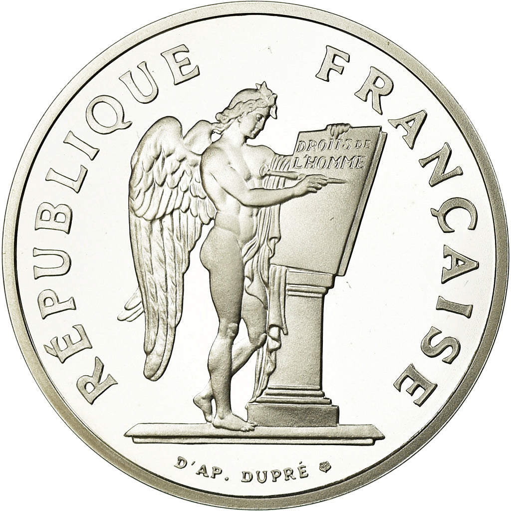 Coin, France, Droits de l'Homme, 100 Francs, 1989, BE, MS(65-70), Silver