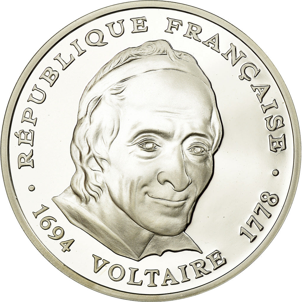 Coin, France, Voltaire, 100 Francs, 1994, BE, MS(65-70), Silver, KM:1182