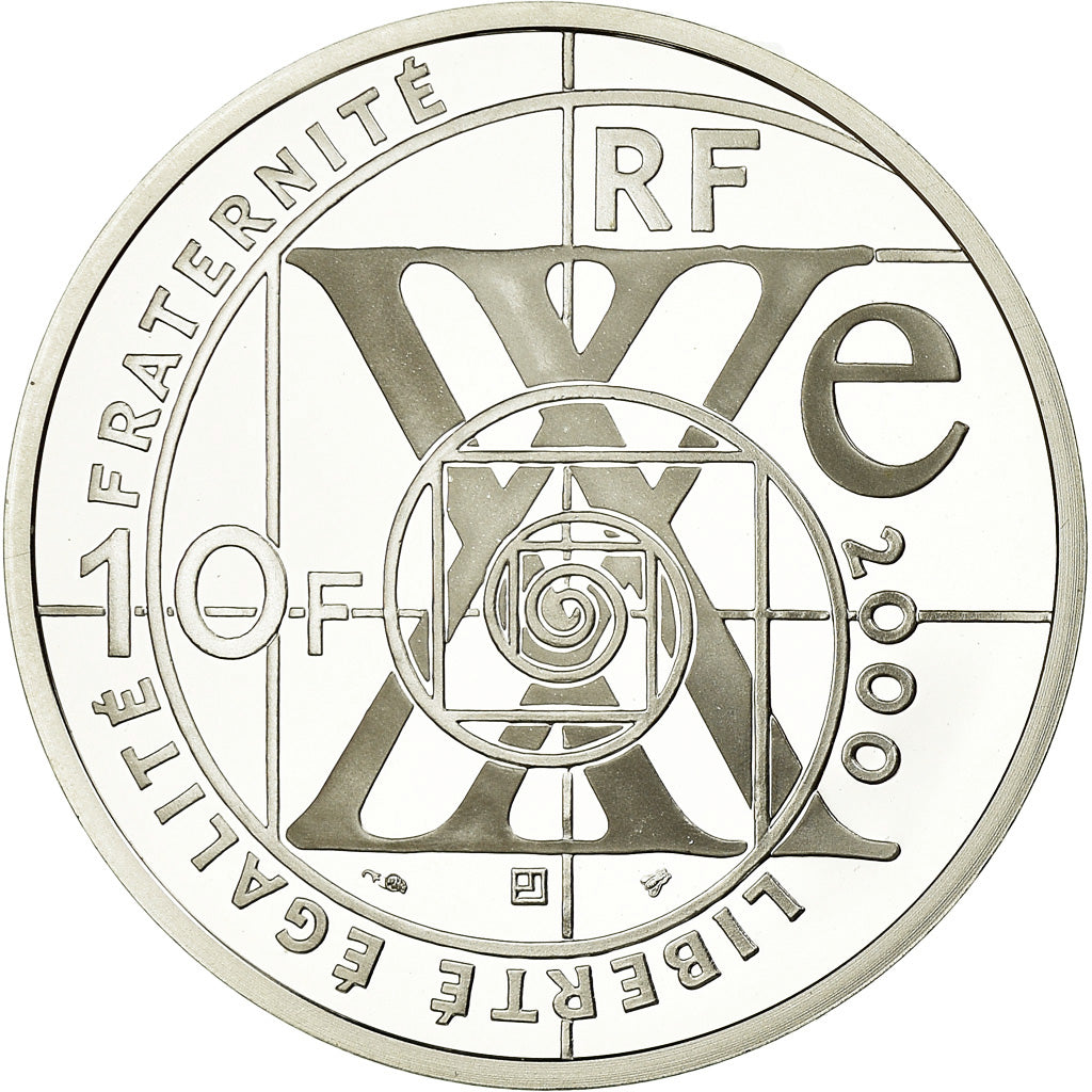 Coin, France, Le siècle de l'automobile, 10 Francs, 2000, Paris, BE, MS(65-70)
