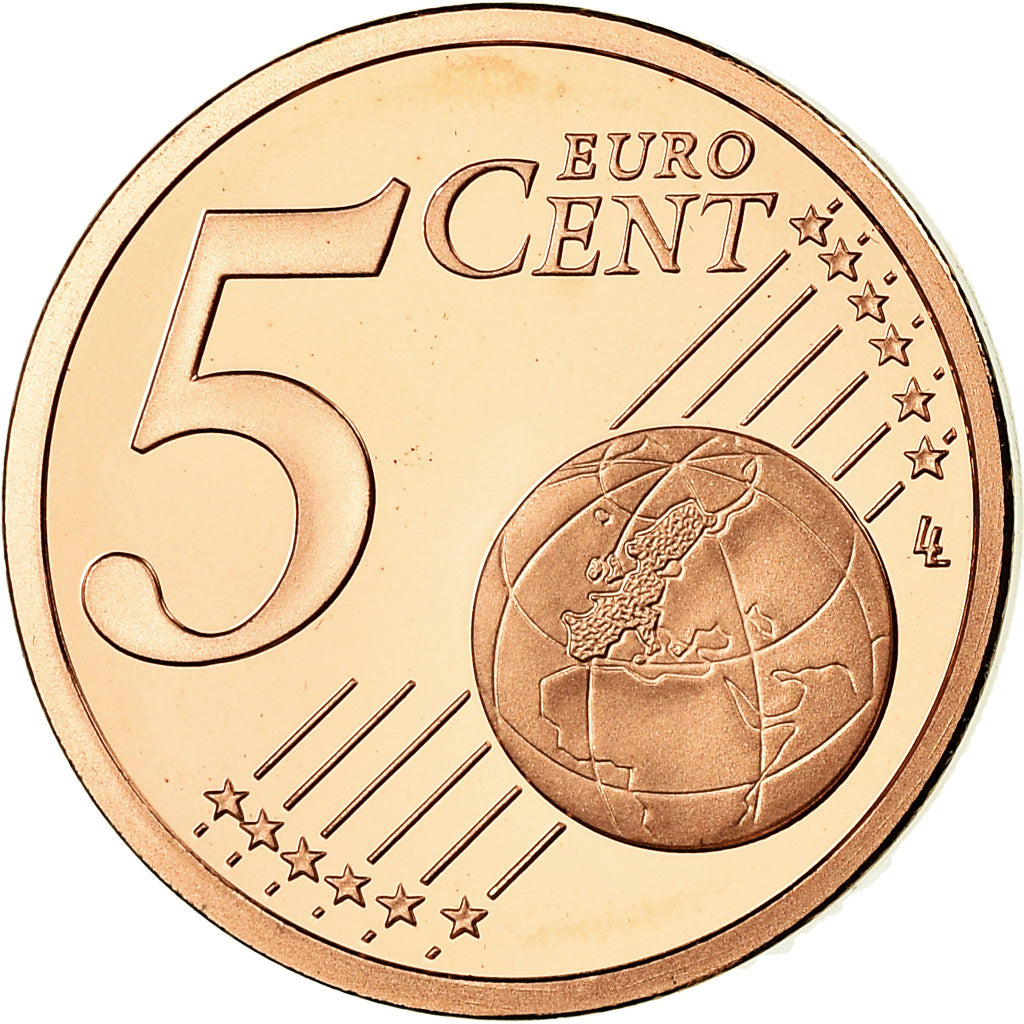 Monaco, 5 Euro Cent, 2005, BE, MS(65-70), Copper Plated Steel, Gadoury:MC 174