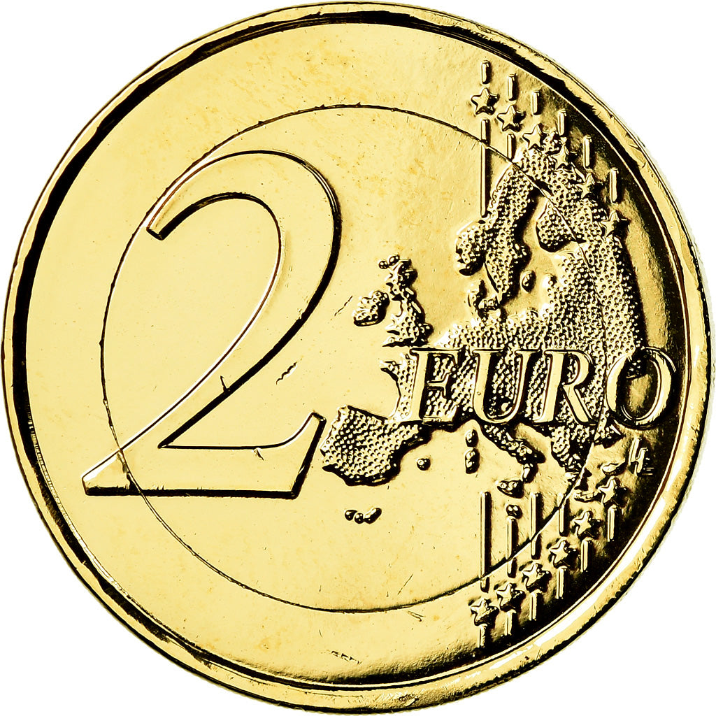 France, Pierre de Coubertin, 2 Euro, 2013, golden, AU(55-58), Bi-Metallic