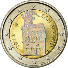 San Marino, 2 Euro, 2013, Hologramme, MS(63), Bi-Metallic, KM:486