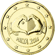 Malte, 2 Euro, Heart, 2016, golden, SPL, Bi-Metallic