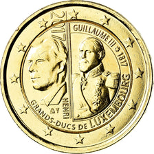 Luxembourg, 2 Euro, 200 ans Guillaume II, 2017, golden, AU(55-58), Bi-Metallic