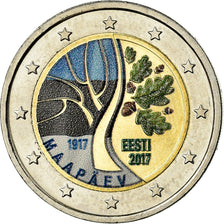 Estonia, 2 Euro, Route vers l'indépendance, 2017, Colorised, UNZ, Bi-Metallic