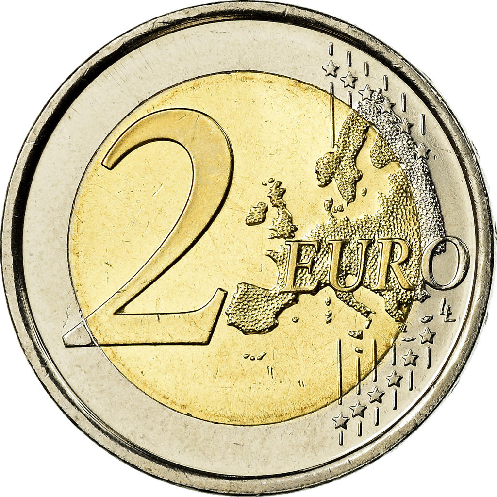Spanien, 2 Euro, Escurial, 2013, Colorised, UNZ, Bi-Metallic