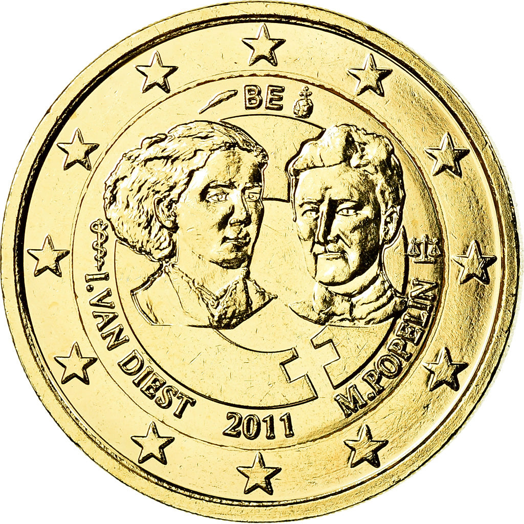 België, 2 Euro, 2011, golden, UNC-, Bi-Metallic, KM:308