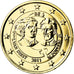 België, 2 Euro, Journée internationale des femmes, 2011, golden, UNC-