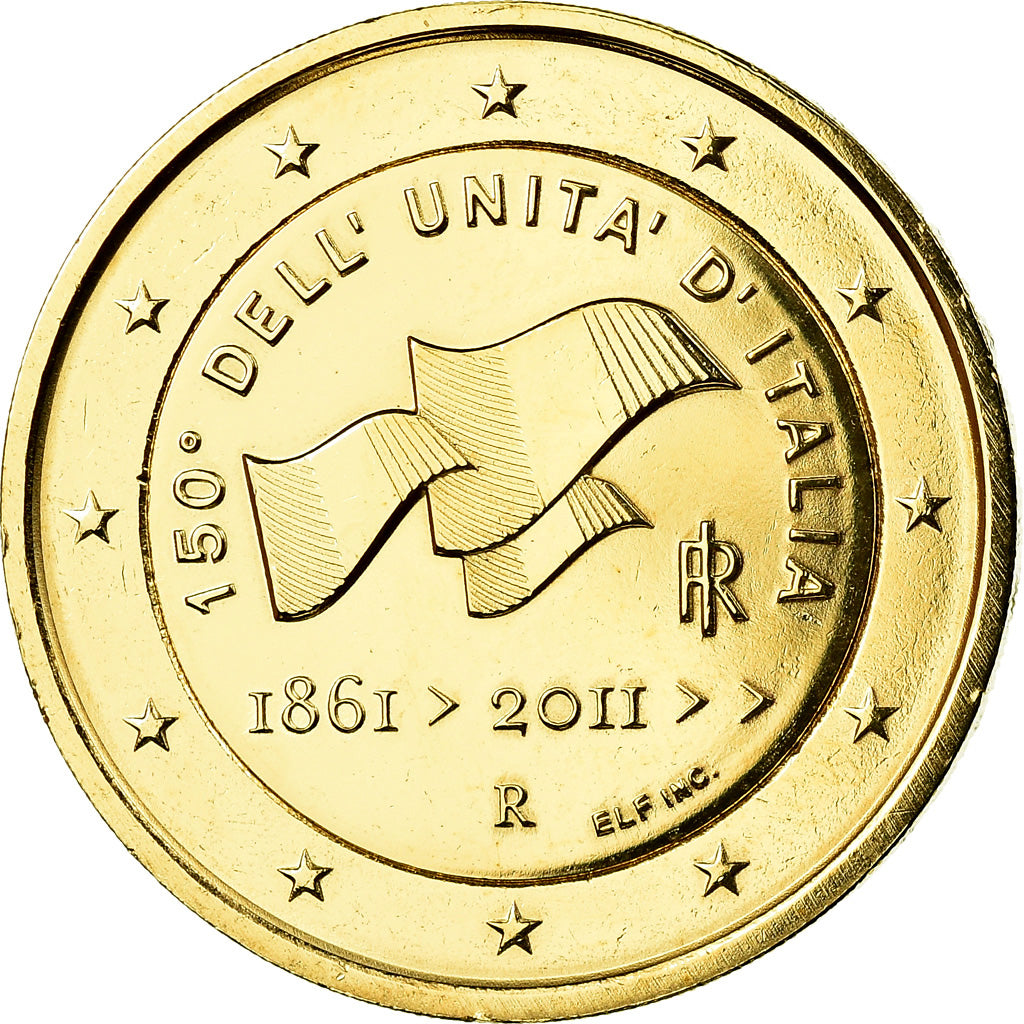 Italia, 2 Euro, 2011, golden, SPL, Bi-metallico, KM:338
