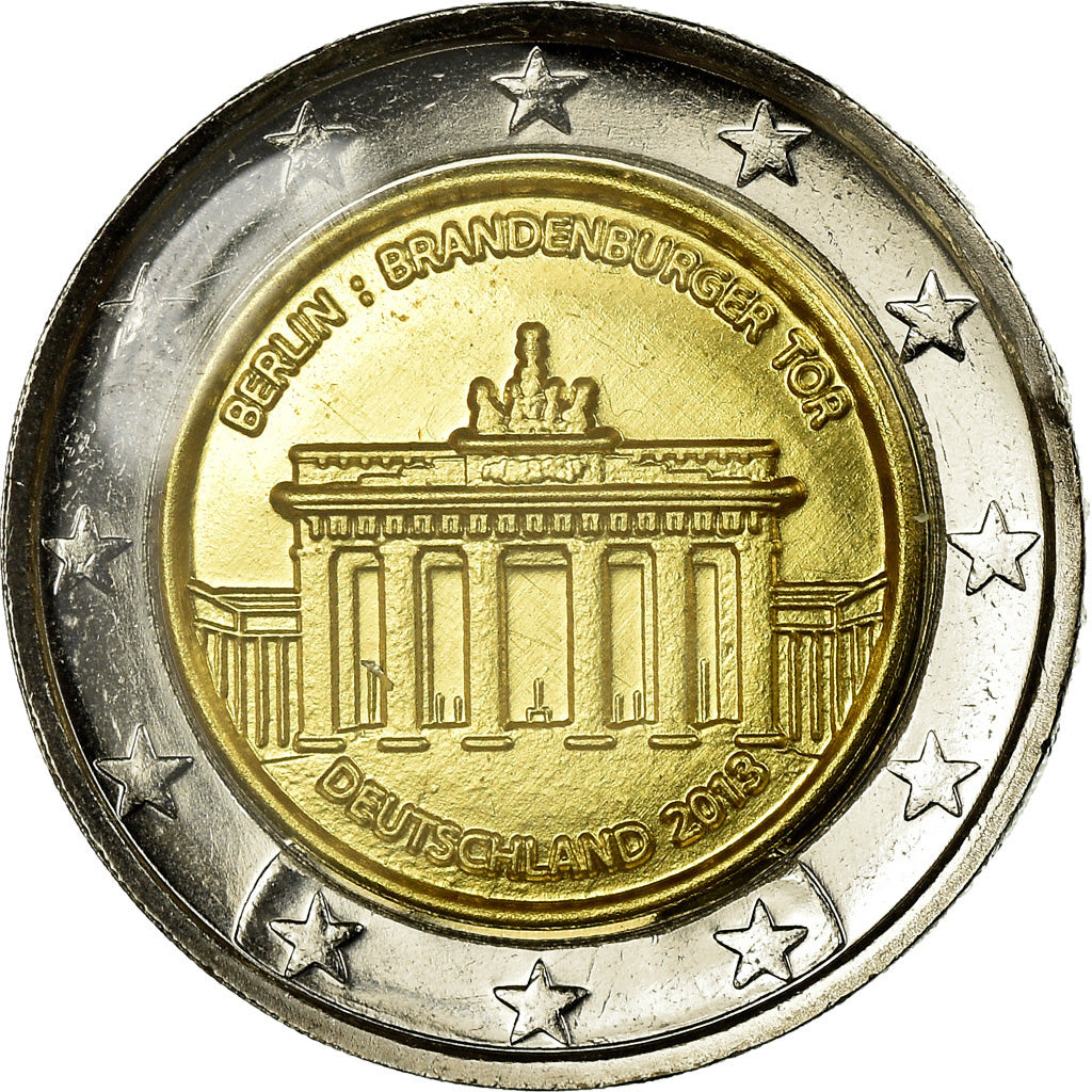 Germany, 2 Euro, Porte de Brandebourg, 2013, unofficial private coin, MS(63)