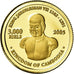 Coin, Cambodia, 3000 riels, 2005, Singapore Mint, Proof, MS(65-70), Gold, KM:126