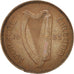 IRELAND REPUBLIC, 1/2 Penny, 1933, TTB+, Bronze, KM:2