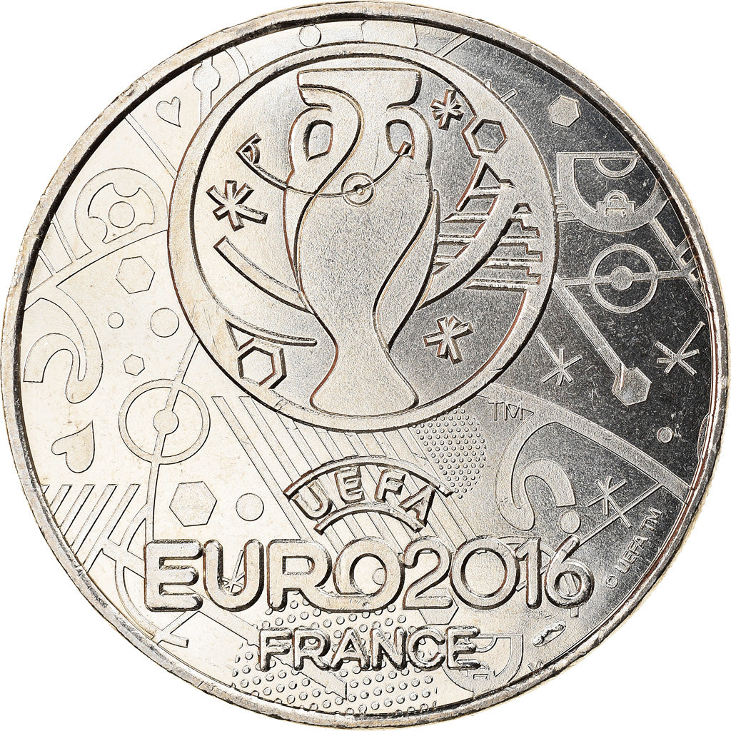 France, Jeton, Football, Albanie, Euro, Sports & leisure, 2016, MS(64)