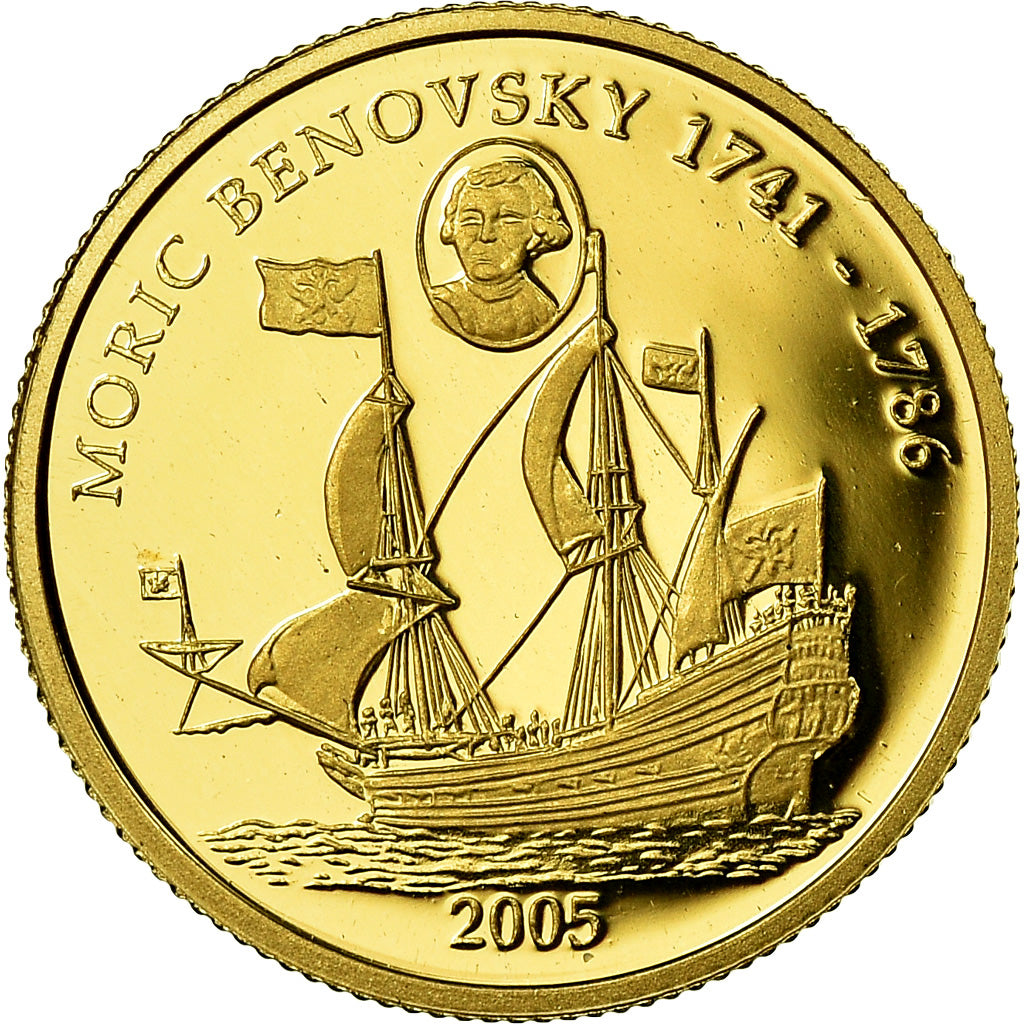 Moneta, Liberia, Moric Benovsky, 25 Dollars, 2005, Proof, FDC, Oro