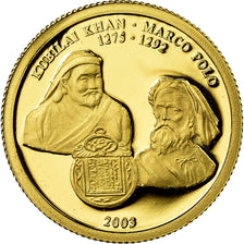 Moneta, Mongolia, 500 Tugrik, 2003, Proof, FDC, Oro, KM:207