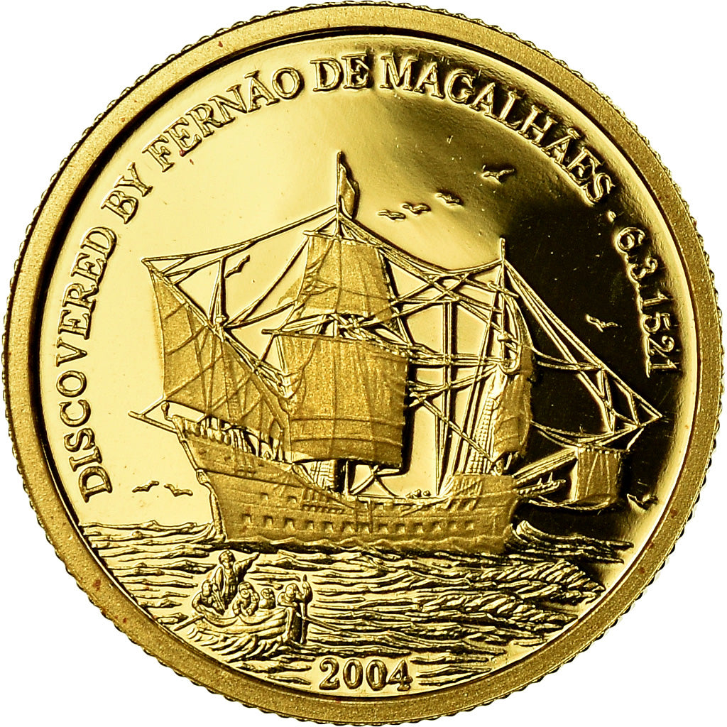 Coin, NORTHERN MARIANA ISLANDS, 5 Dollars, 2004, Proof, MS(65-70), Gold, KM:2