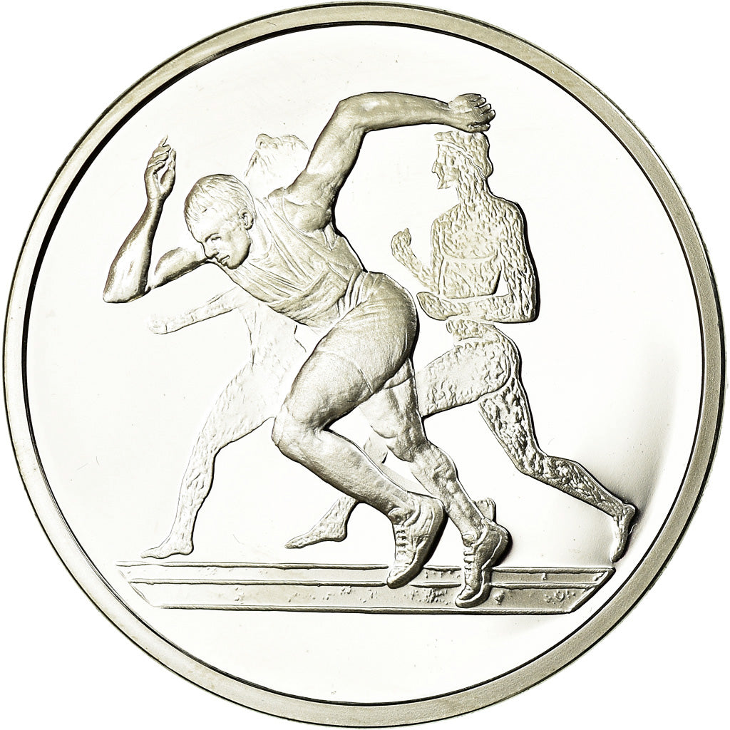 Grecia, 10 Euro, Sport, Course à Pied, 2004, Proof, FDC, Argento
